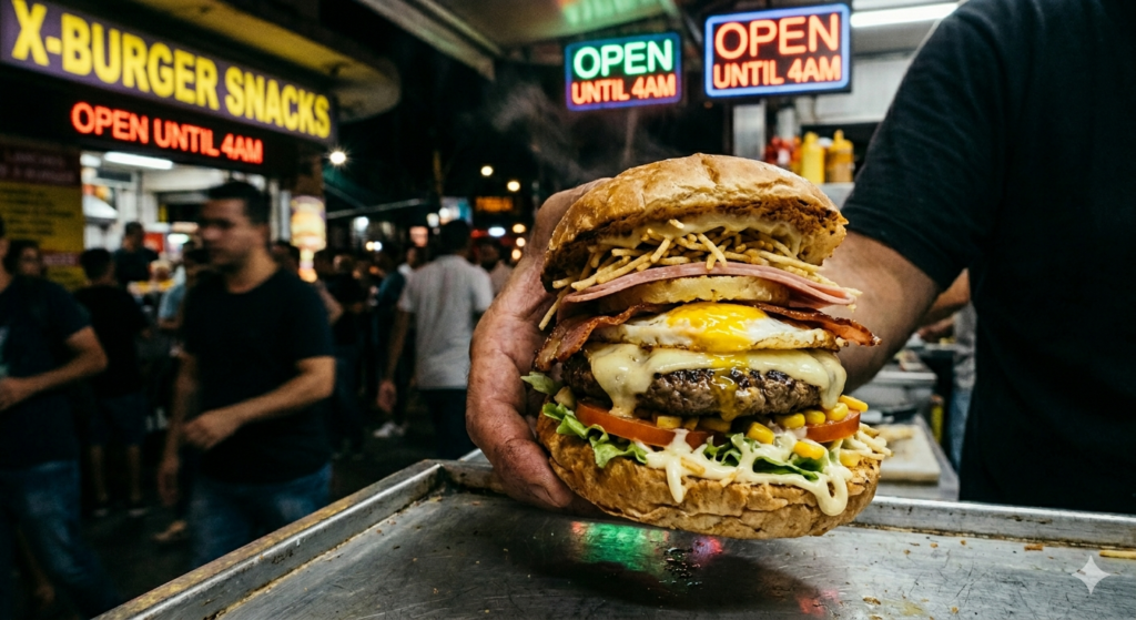 A Brazilian burger showing that latin food is more than you think
